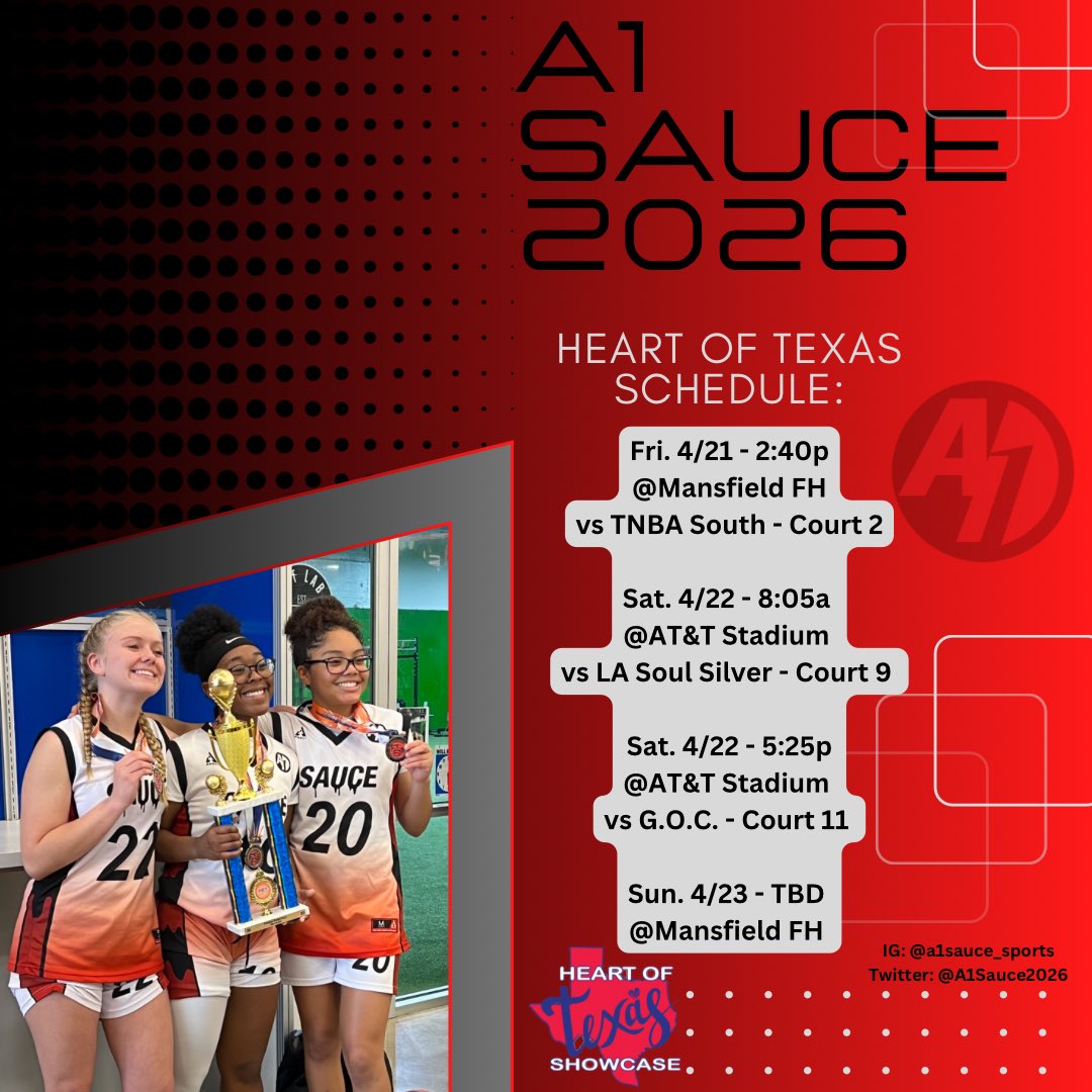 Looking forward to another great weekend! Come out if you want to see an absolute show!🩸😎🔥 
#A1 #2026
<a href="/ShesBallin/">ShesBallin</a> <a href="/ChrisHansenPSB/">Chris Hansen</a> <a href="/jamberbball/">Jamber Basketball</a> <a href="/girlzprepreport/">Girlz Prep Report</a> <a href="/PBRhoops/">Premier Basketball</a> <a href="/bballjkey/">Jason Key</a> <a href="/MasonHAsher/">Mason Asher</a> <a href="/lexdesir/">Lex Desir</a> <a href="/PrepGirlsHoops/">Prep Girls Hoops 🏀</a> <a href="/PGHCircuit/">Prep Girls Hoops Circuit 🏀</a>