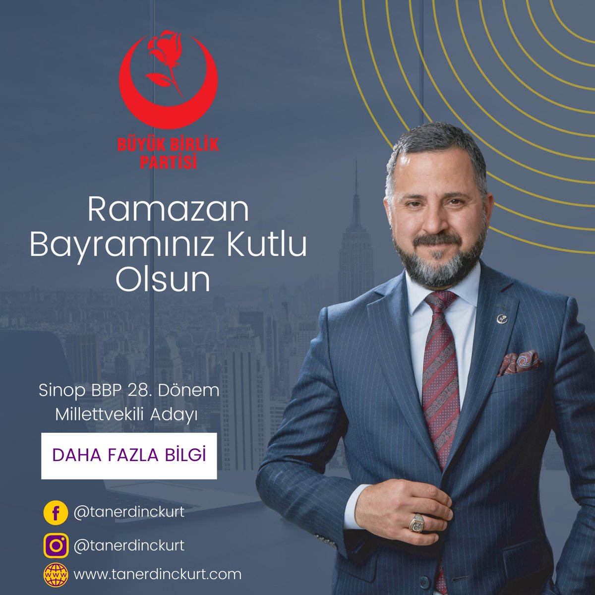 tanerdinckurt's tweet photo. Kıymetli Hemşerilerim; Ramazan Bayramınızı en içten dileklerimle kutlar, büyüklerimin ellerinden küçüklerimin gözlerinden öper. Birlikte nice mutlu huzurlu bayramlar dilerim.
.
.
.
.
.
#Aday #büyükbirlikpartisi #sinop #boybat #gerze #erfelek #türkeli #ayancık #durağan #saraydüzü https://t.co/pdzhOZow7s