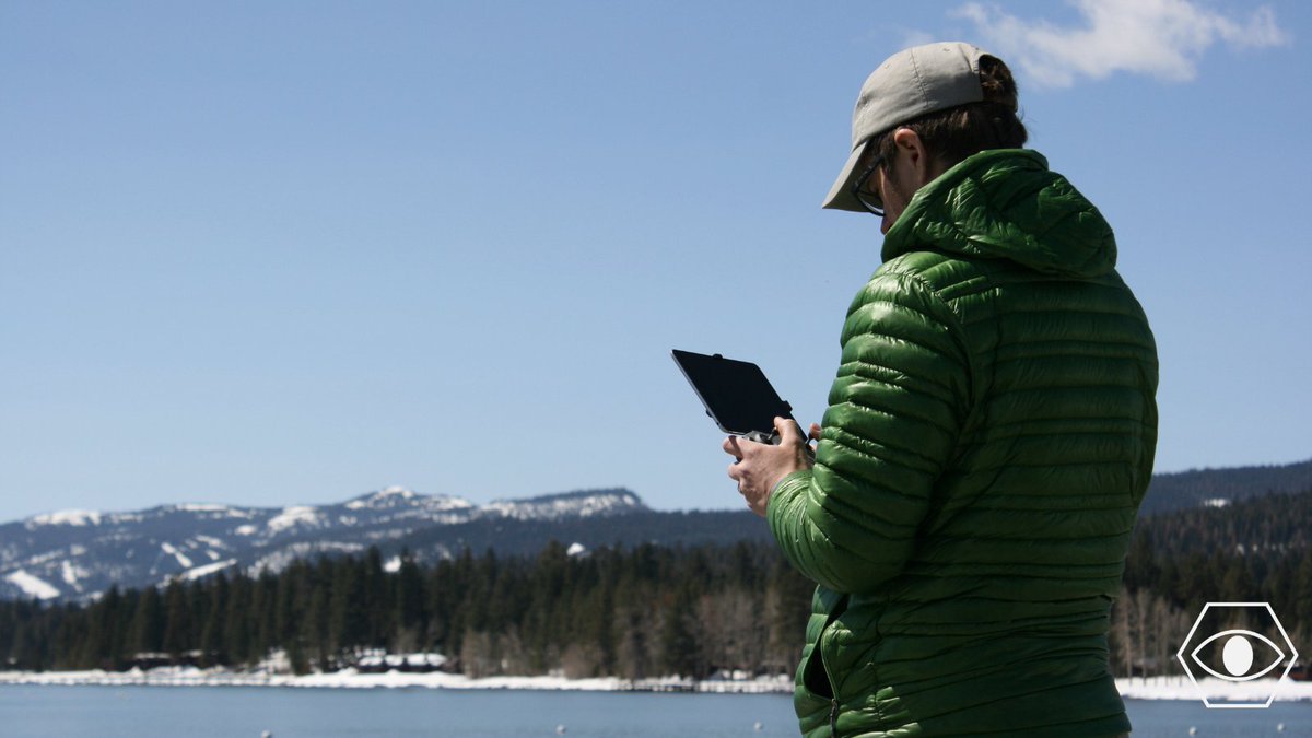HitchScienceUNR's tweet photo. Sharing some behind-the-scenes highlights of our adventure last Friday on #LakeTahoe. With cameras, tripods, drones, and lenses, our team from @RSJNevada got to capture different angles of the lake for an #ArcGIS StoryMap on water clarity. 
We can’t get over it! https://t.co/7kaARRTZYP