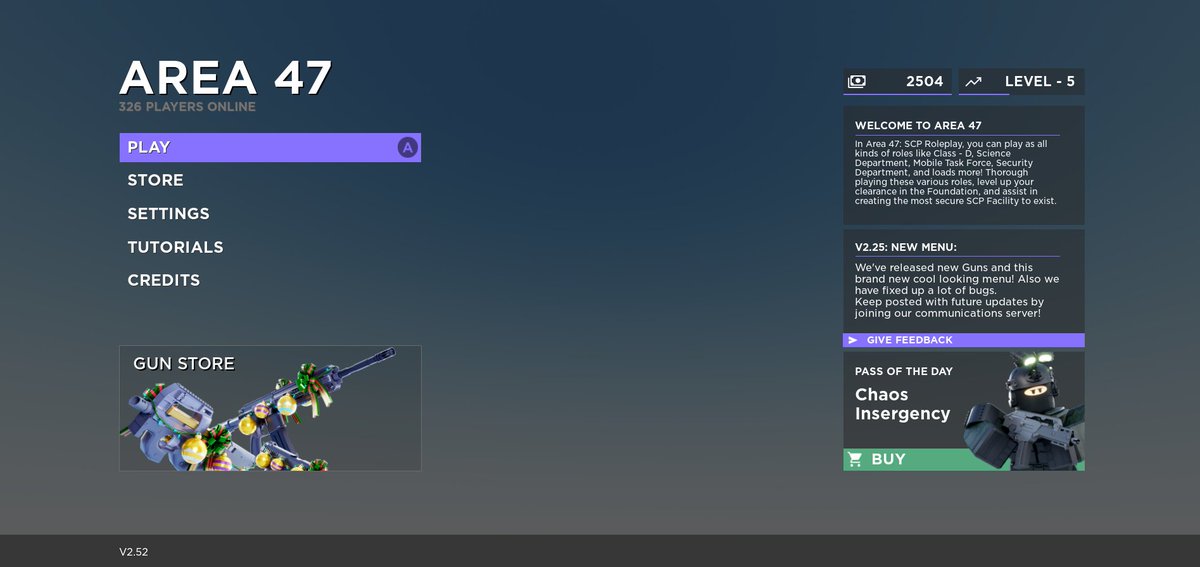 h1ddenscript's tweet image. SCP - Area 47 Main Menu UI

#RobloxDev #uidesign #UI