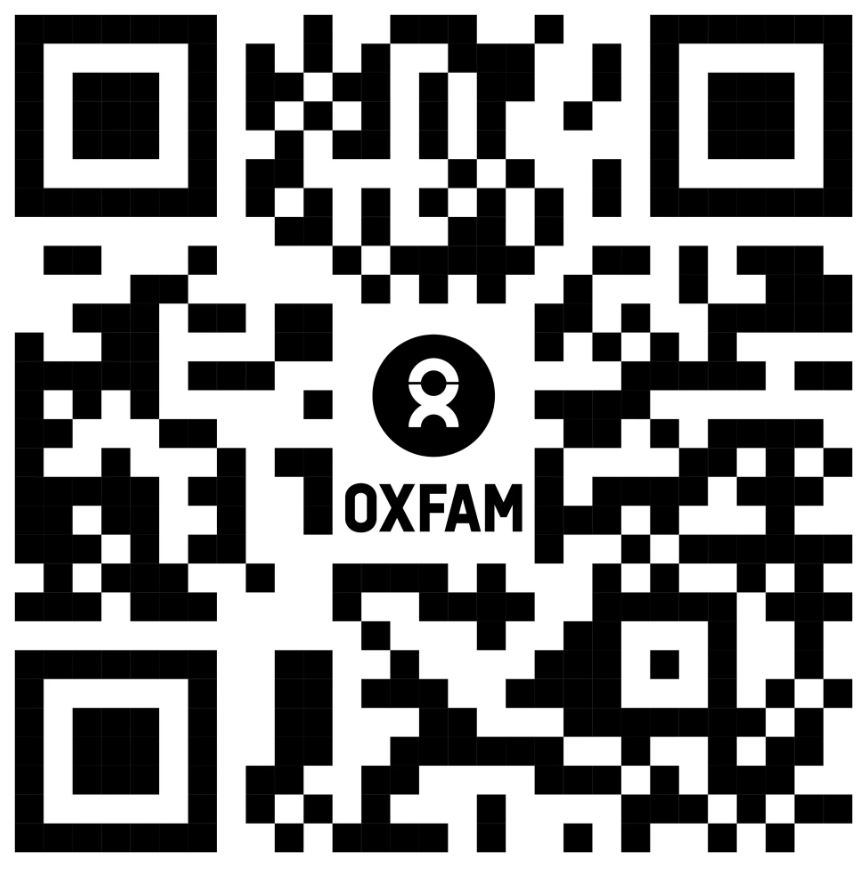 Oxfam and Open University "Make Change Happen" course, free and starting in a few weeks time. Scan the code for more info and to enrol! Please share