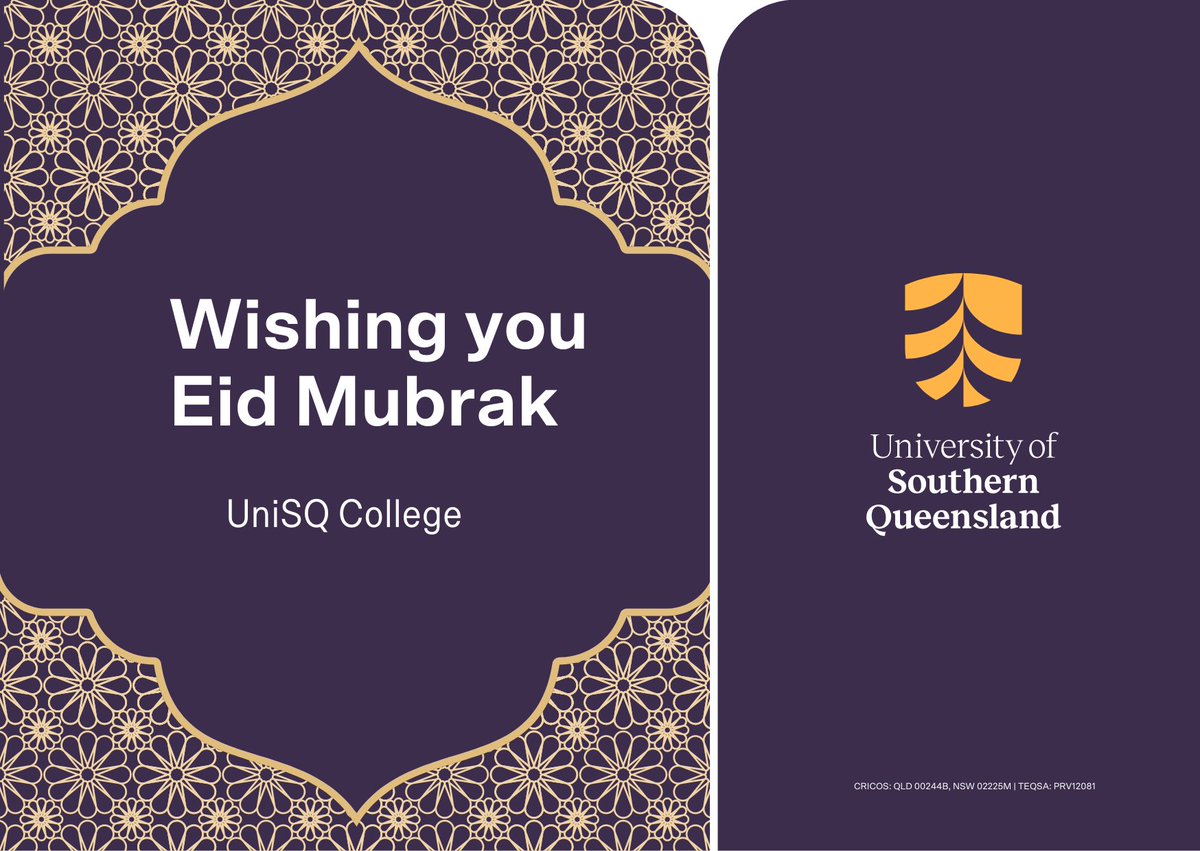 CollegeUsq's tweet photo. πEid Al Fitr Mubarak to our students, staff and their communities!
#EidAlFitr2023 #celebratingdiversity #staffandstudents https://t.co/P1OHOmPMNo