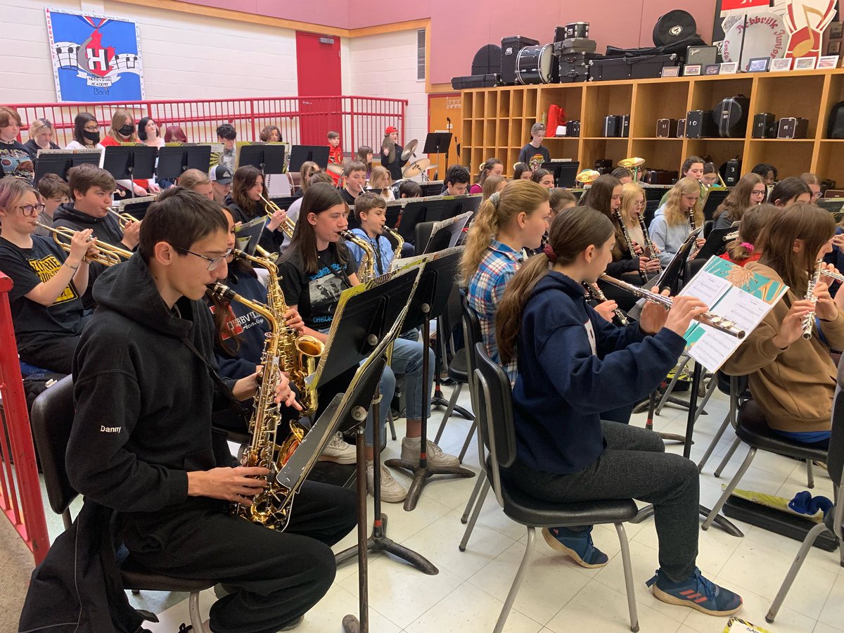 Hebbville Senior Band is busy preparing for our Spring Concert! #hardwork #dedication