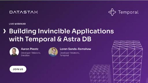 aniat971's tweet photo. Learn how to build invincible apps!  Join Temporal and DataStax at the Cloud-Native Modernization virtual summit on April 25. https://t.co/UwHCPpAADn

#AppDev #Temporal #AstraDB https://t.co/GzmSlSuEhU
