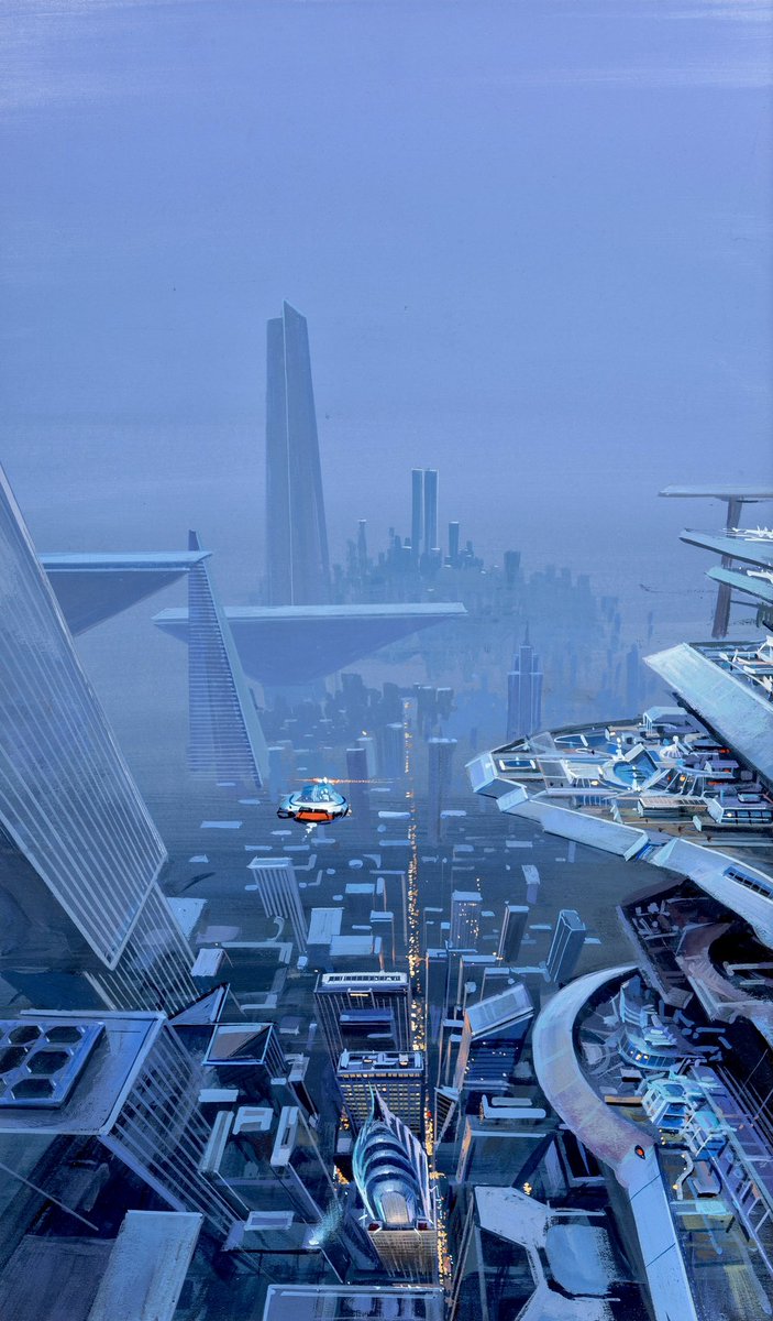 Art by John Berkey 'New York City The 22nd Century'
