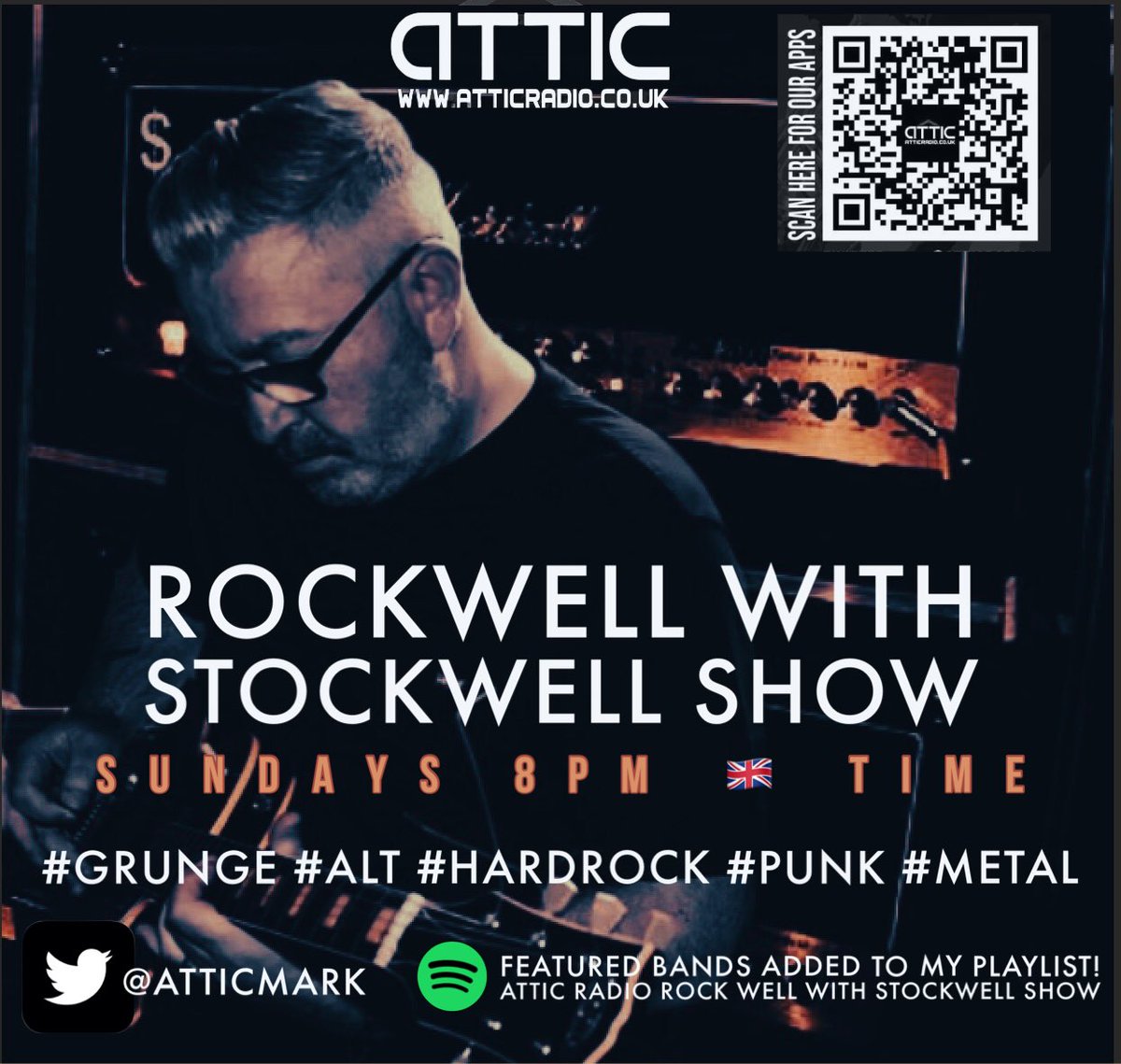 AtticMark's tweet photo. I’ve been told tonight that our station will close on May 6th.
Such sad news. I thoroughly enjoyed playing your music and getting to know some of you personally too.
My last show will be this Sunday, join me on Attic radio at 8pm uk time 😞
Need a new job! https://t.co/3tgCkfble5