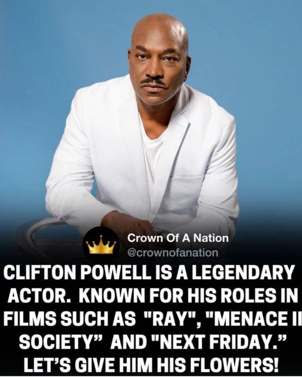 MelanatedTalk's tweet photo. This guy doesn't get half the honor and recognition he deserves.  Not only is he an amazing actor but he's a homeboy from the #DMV 
Let's show how much we appreciate him fam. Clifton Powell can make you love him and hate him at the same time!
@CliftonPowellSr
#MyPlayBoyfriend 🙌🏽 https://t.co/gqXLIrmTpG