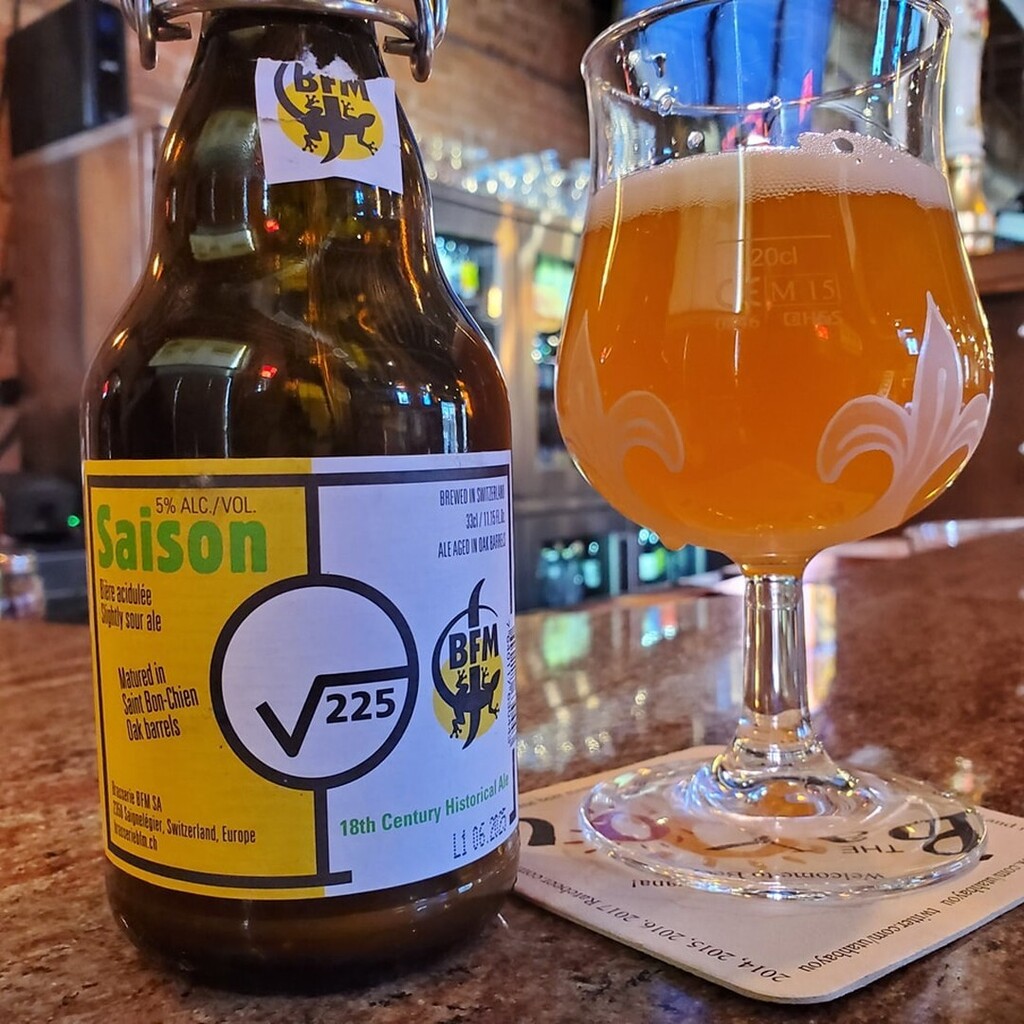 BFM (Brasserie des Franches-Montagnes) out of Switzerland makes some of the most exceptional beers imported to the United States. The Square Root 225 Saison is a perfect blend of farmhouse funk, mild tartness, and a very dry saison finish. Regarded as one of the best Farmhou…