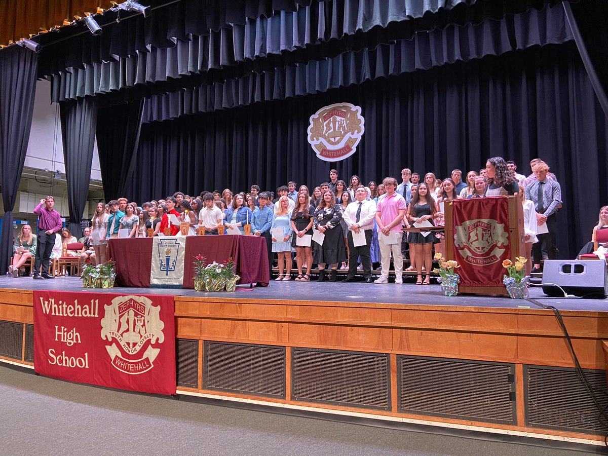 Congratulations to the 2023 inductees to the Whitehall High School National Honor Society! #zephyrtough