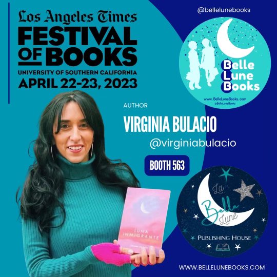 VirginiaBulacio's tweet photo. Exciting news 🗞I will be sharing #LUNAINMIGRANTE🌙 a #bilingual poetry collection this weekend!! Come get your copy 📖 and support our stories 📚#immigrants #stories #DACA @latimesbooks @latimes https://t.co/cPgWCJ4RhM