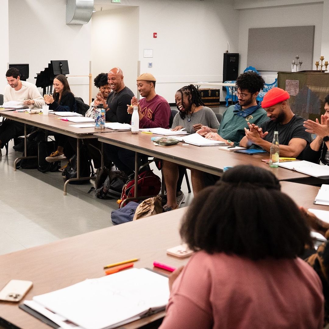 jamyl_dobson's tweet photo. Yea, we’re not having fun AT ALL in rehearsals for #ThreeMusketeers. J/k! It’s such a joy working with these artists everyday. Come to @osfashland to see the fun! Performances begin May 31st! #osf #saveosf https://t.co/JK4Sr6tG8k