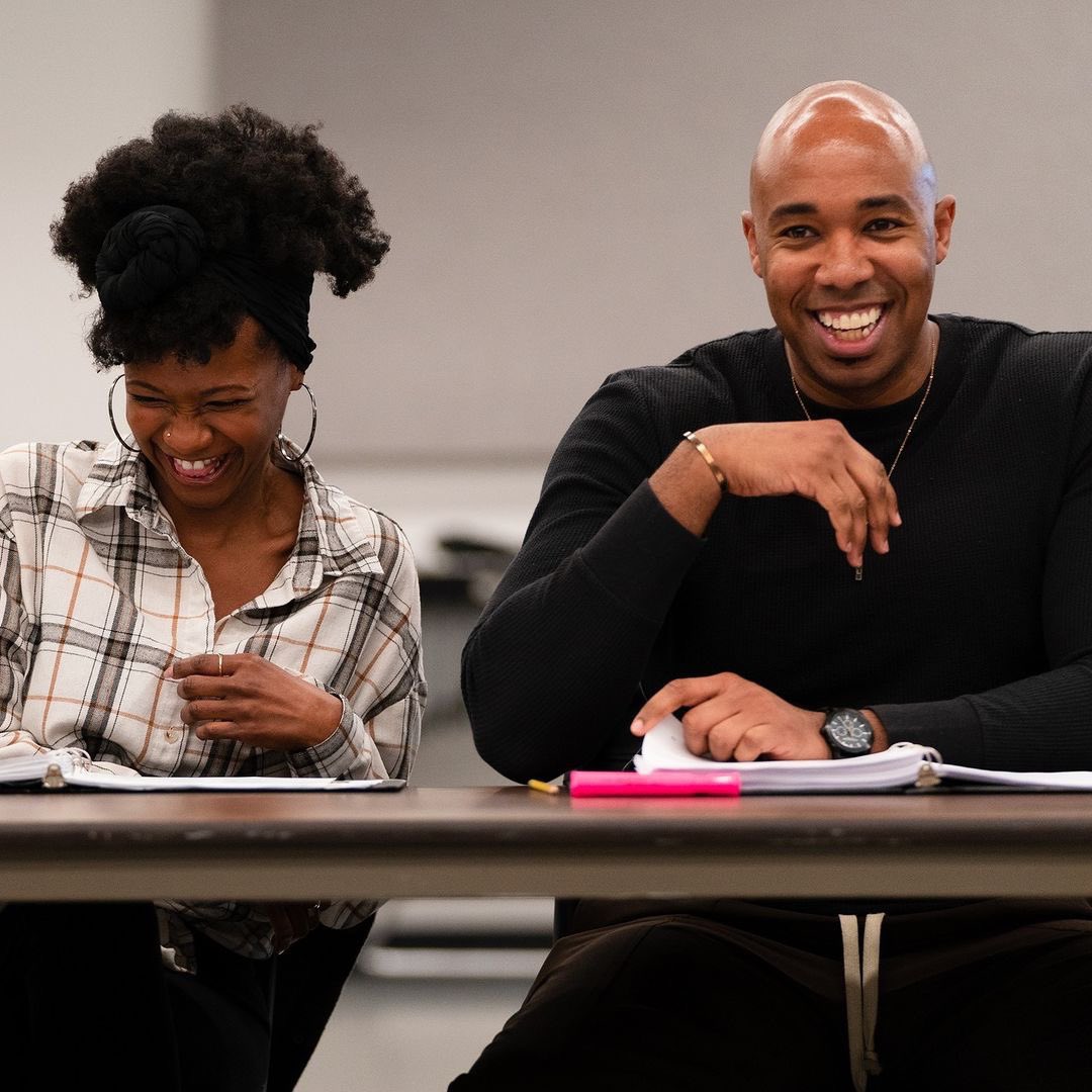 jamyl_dobson's tweet photo. Yea, we’re not having fun AT ALL in rehearsals for #ThreeMusketeers. J/k! It’s such a joy working with these artists everyday. Come to @osfashland to see the fun! Performances begin May 31st! #osf #saveosf https://t.co/JK4Sr6tG8k