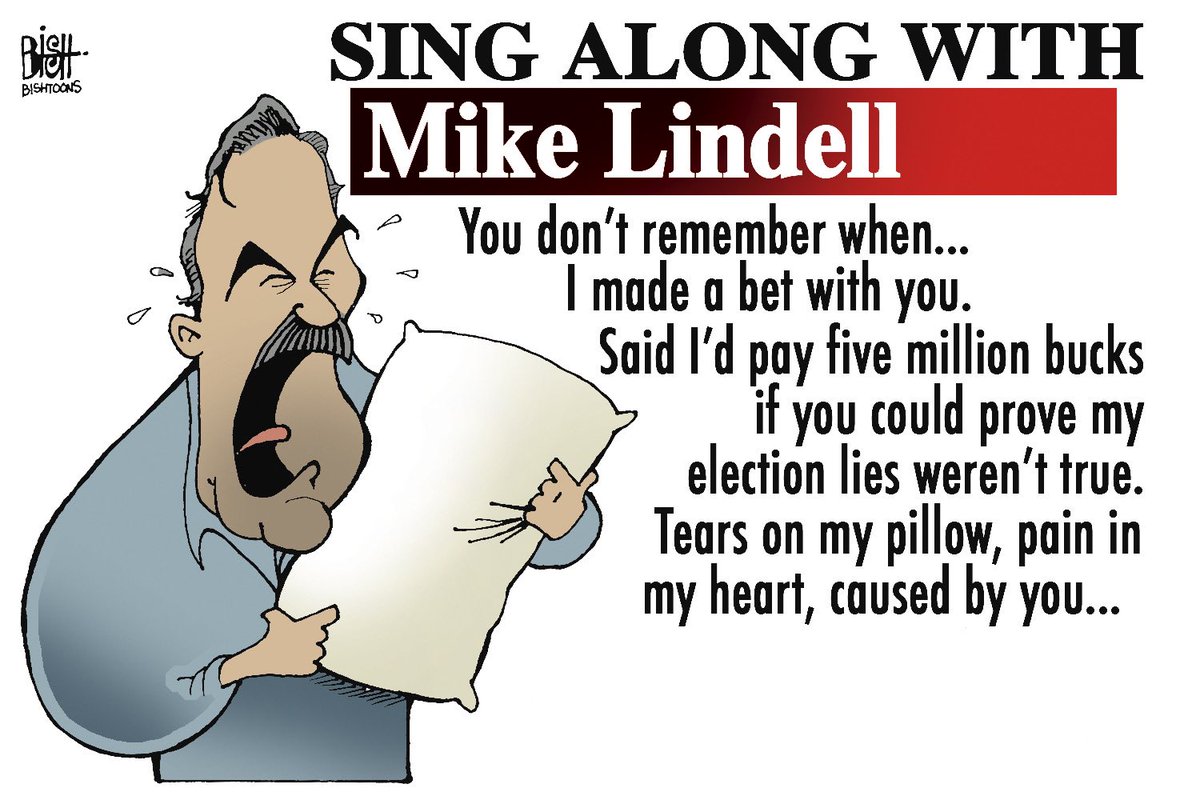 Sing along. #electionlies #mikelindell #mypillowguy #mypillow #trump
