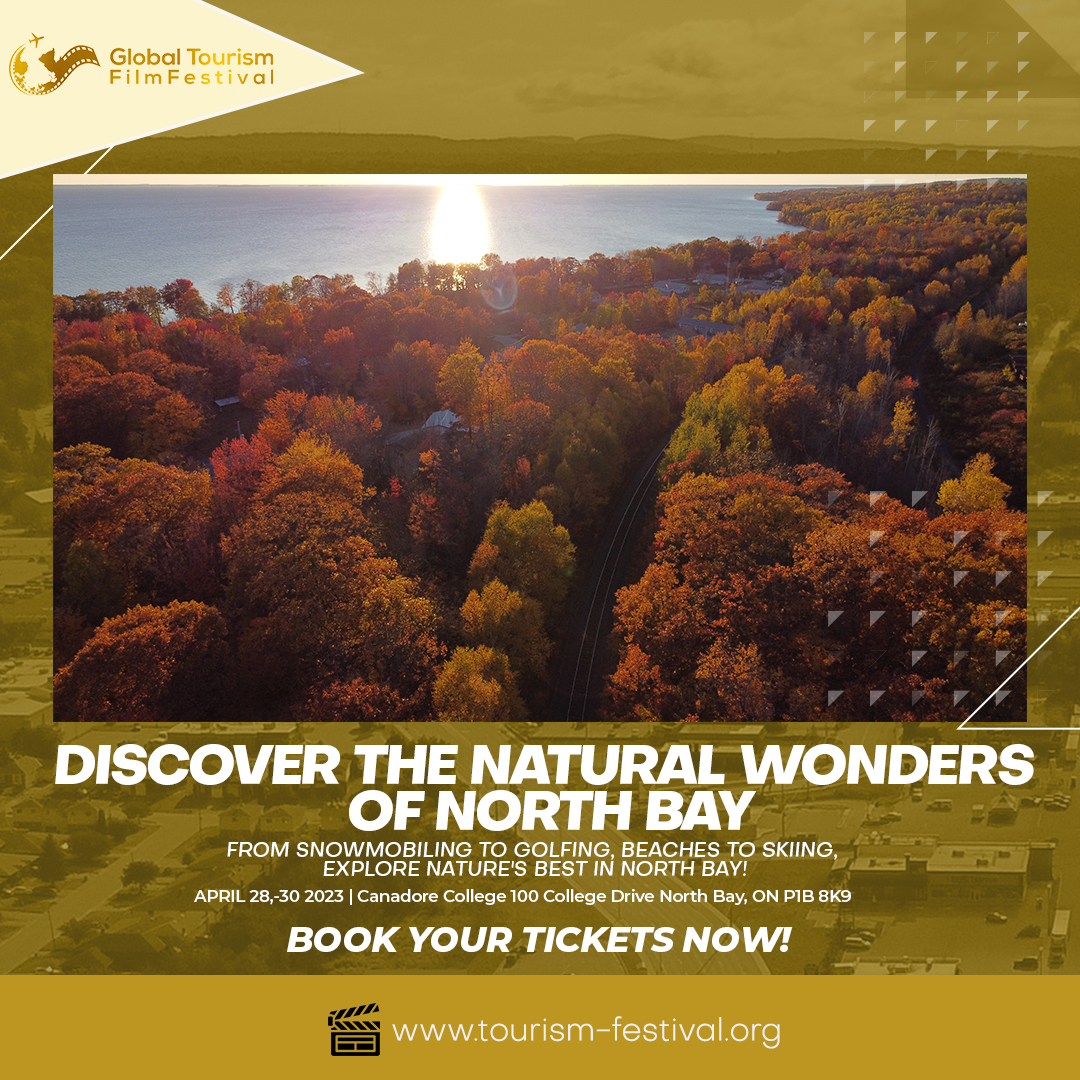 GlobalTourismF1's tweet photo. Get ready to explore North Bay's stunning natural environment during the Global Tourism Film Festival! From snowmobiling to golfing, beaches to skiing, there's something for everyone to enjoy. Don't miss out on discovering the great outdoors in North Bay! #GTFF https://t.co/POoLQc3Dy2