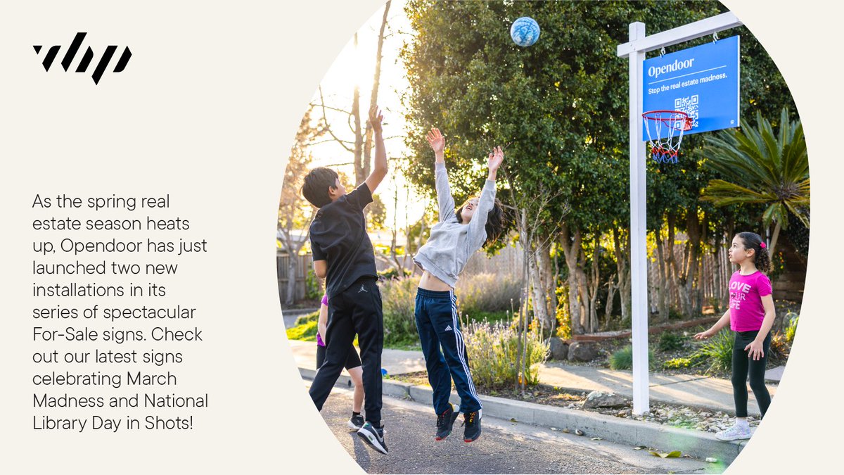 Free throws, good reads, and more! We're helping our partners at Opendoor bring the neighborhood together one house at a time, with a series of spectacular for-sale signs! Check out our latest! rb.gy/bbq4q