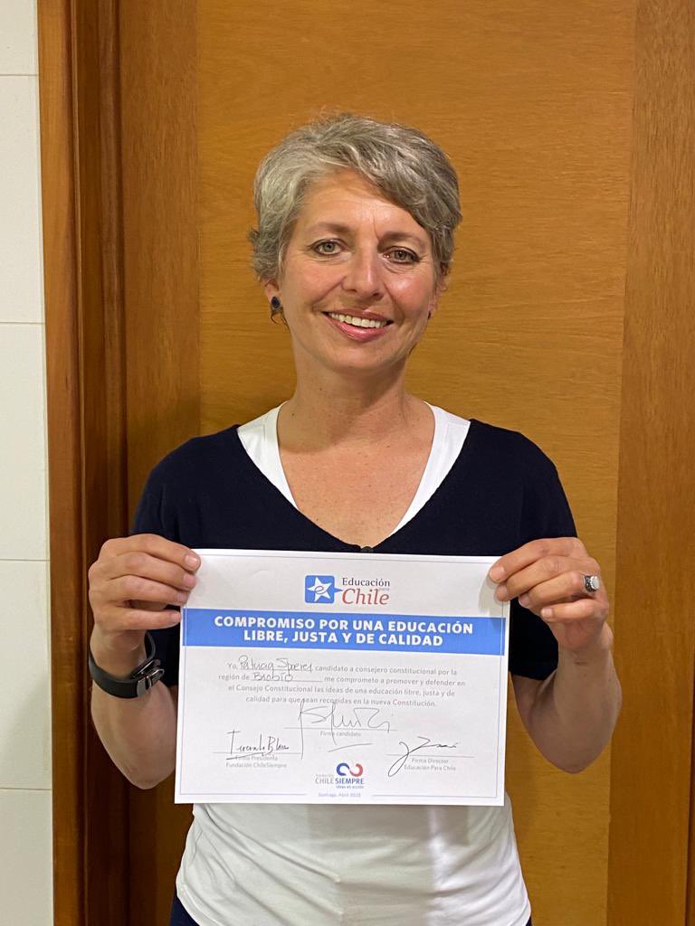 #ConsejoConstitucional 
Candidatos comprometidos con la educación justa, libre y de calidad 💪🏻🇨🇱

¡Vota informado por quienes defiendan TUS ideas!

• RM <a href="/cotepuigrredon/">María José Puigrredón</a> - UDI
• VI <a href="/ValentinMatus/">Valentín Matus</a> - UDI
• IV Sergio Pino - Republicanos
• VIII Patricia Spoerer - Republicanos