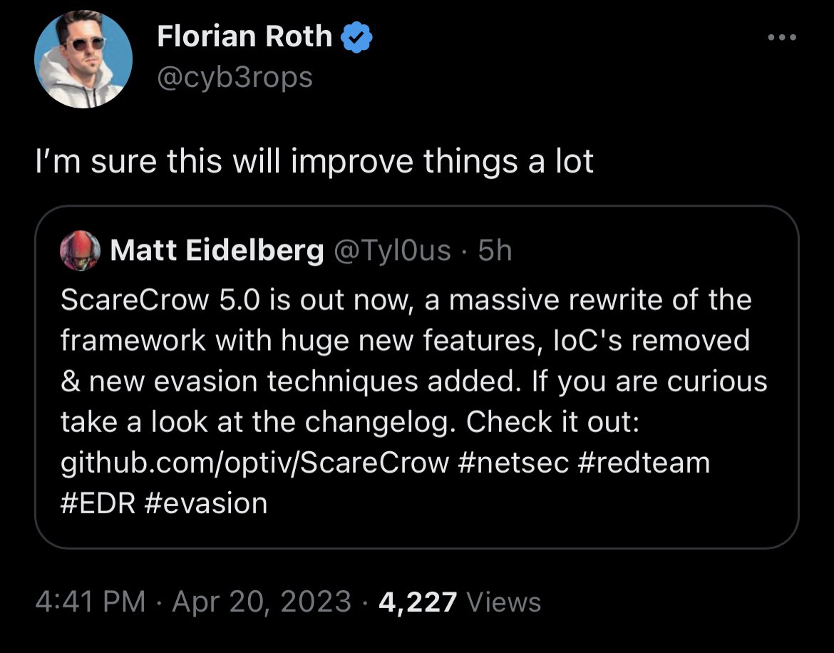 The endorsement you want for red team tools 💪