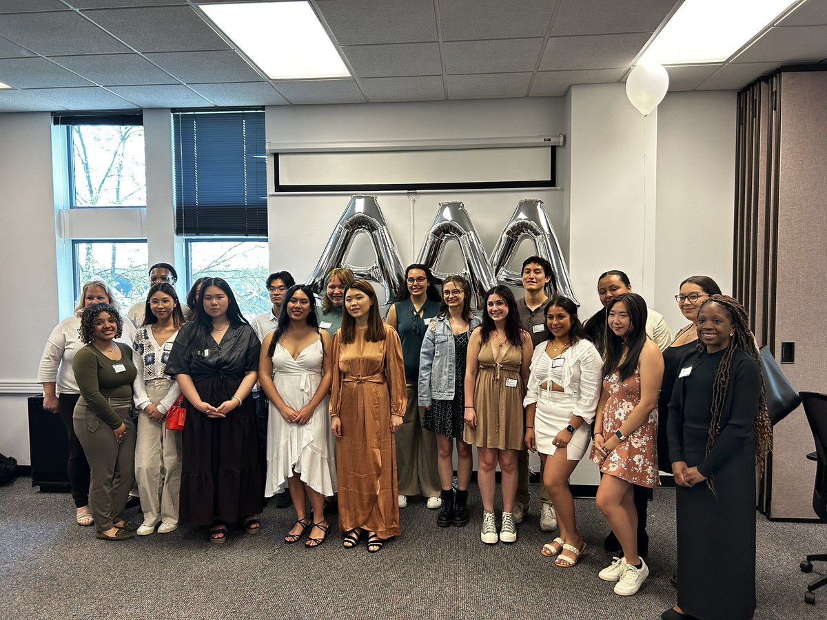 LehighChemist's tweet photo. Tri-Alpha First Generation Honor Society Induction Ceremony. It’s a privilege to be the co-adviser (with Denise Beautreau) for this fantasy group of students!  Many thanks to my colleagues @lehigh_sas for arranging such an awesome event. #firstgeneration #trialpha #lehighsas https://t.co/jS4PoUwyWU