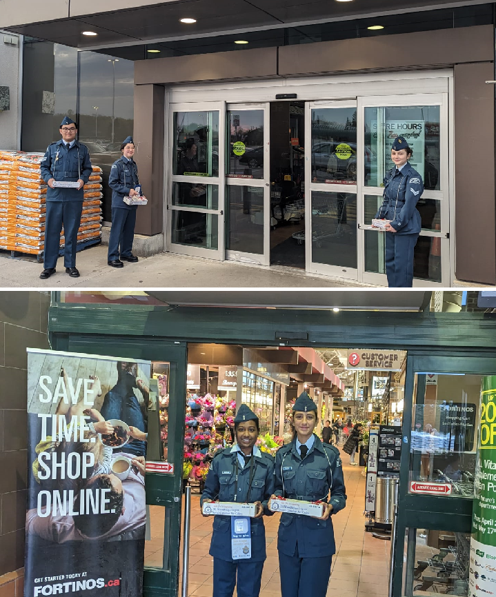 Tagging starts tonight (Thursday April 20th and runs until Sunday  April 23rd)
Come support the 283 Royal AirCadets.
Thank you <a href="/Fortinos/">Fortinos</a> 
3940 Highway7