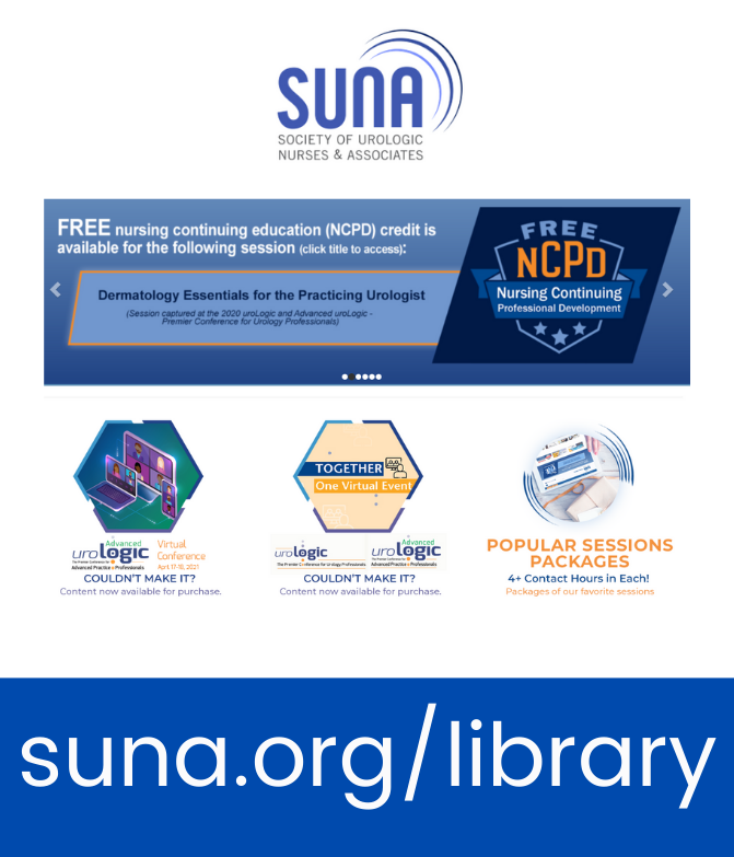 UrologicNurses's tweet photo. SUNA's Online Library is filled with a wide range of urology topics for all levels. Increase your urology knowledge and earn NCPD contact hours. SUNA members receive discounted pricing.
https://t.co/8JnUqHg824
#urologic #nurses #UroNurse #urologicnursing https://t.co/fuVTkMHPT0