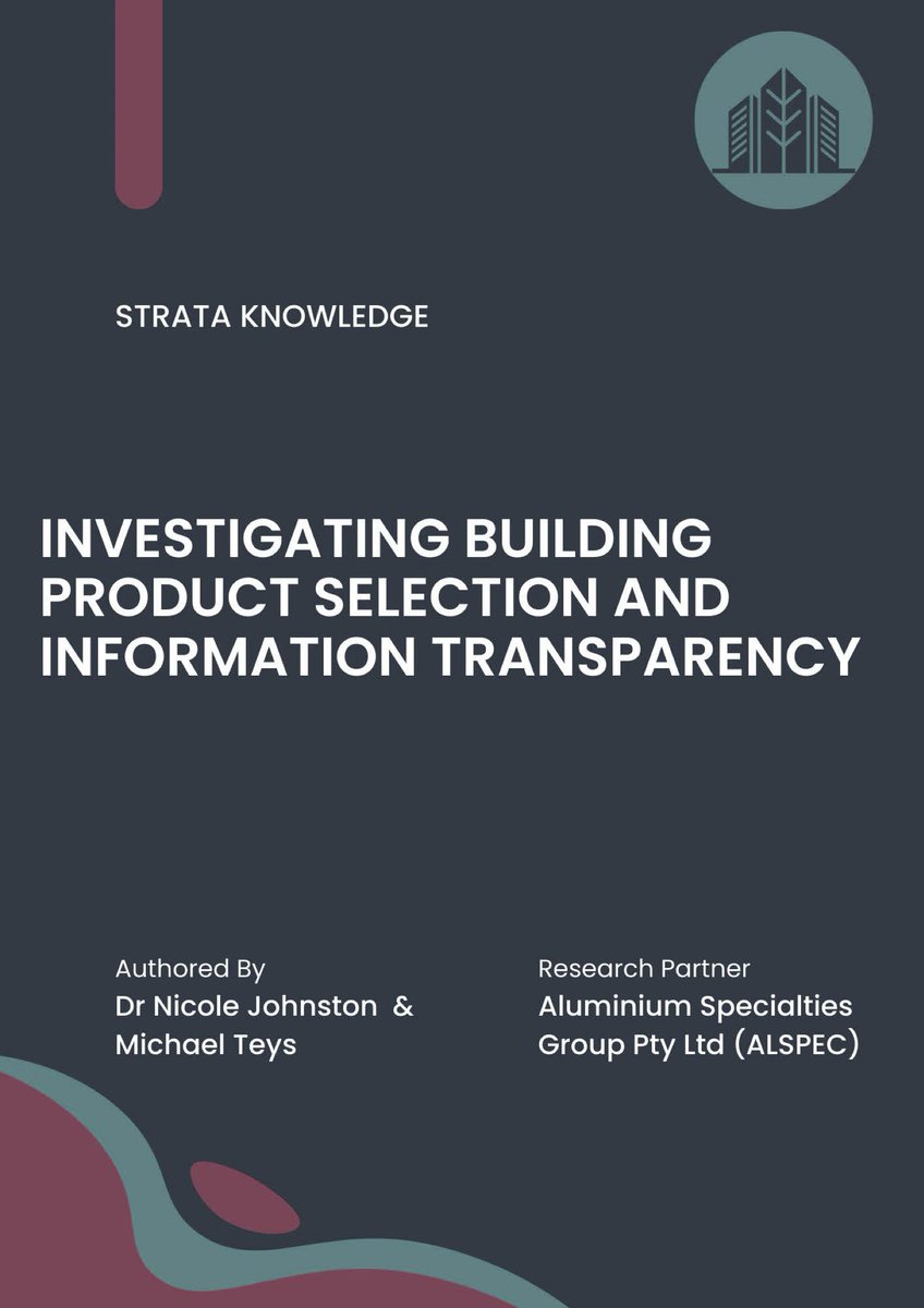 A new report about building product selection and information released yesterday shines much-needed light on the way architects, designers, and building professionals choose building products in a post-Grenfell world.
Read now:
alspec.com.au/latest-news/20…