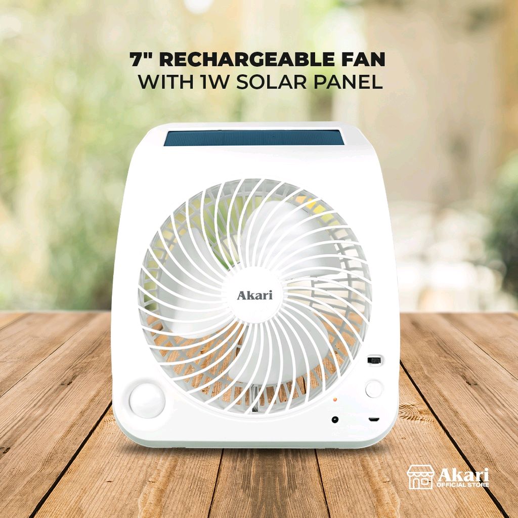 Check out Akari 7' #RechargeableFan with 1W #SolarPanel - ARF-3721G for ₱995. Get it on Shopee now! shope.ee/8zZETvnpNy?sha…