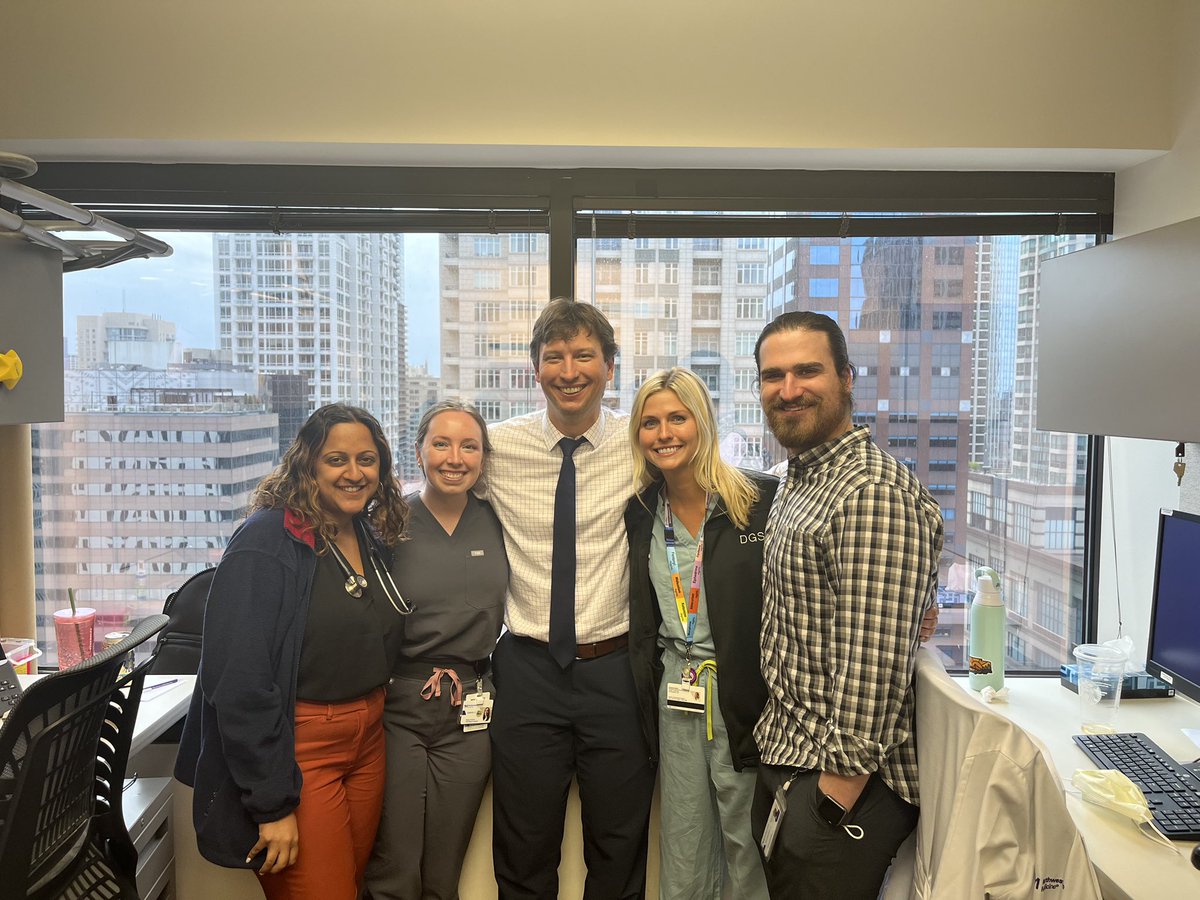 Bittersweet moment in our last day of continuity clinic as M4s today with our fantastic ECMH mentor <a href="/brhenschen/">Bruce Henschen</a>! <a href="/NUFeinbergMed/">Northwestern Feinberg School of Medicine</a>