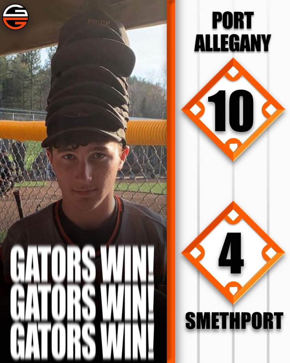 Gators bounce back to complete a sweep of the Hubbers this week!  Solid effort all around with Nick Wilfong picking up his 4th win on the mound.  Right back at it Friday afternoon with a home game vs OV.

#GoGators 🐊⚾
