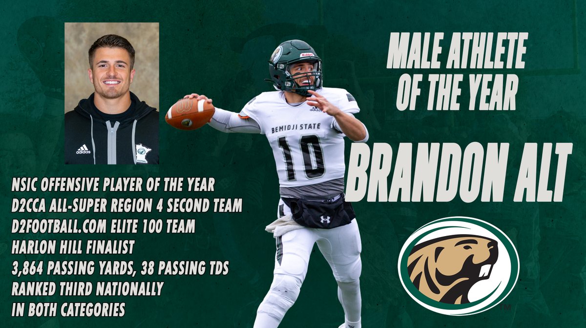 BSUBeavers's tweet photo. Also for the second consecutive time, Brandon Alt is your BSU Male Athlete of the Year!!

#GoBeavers #BeaverTerritory https://t.co/82g7uB8vEj