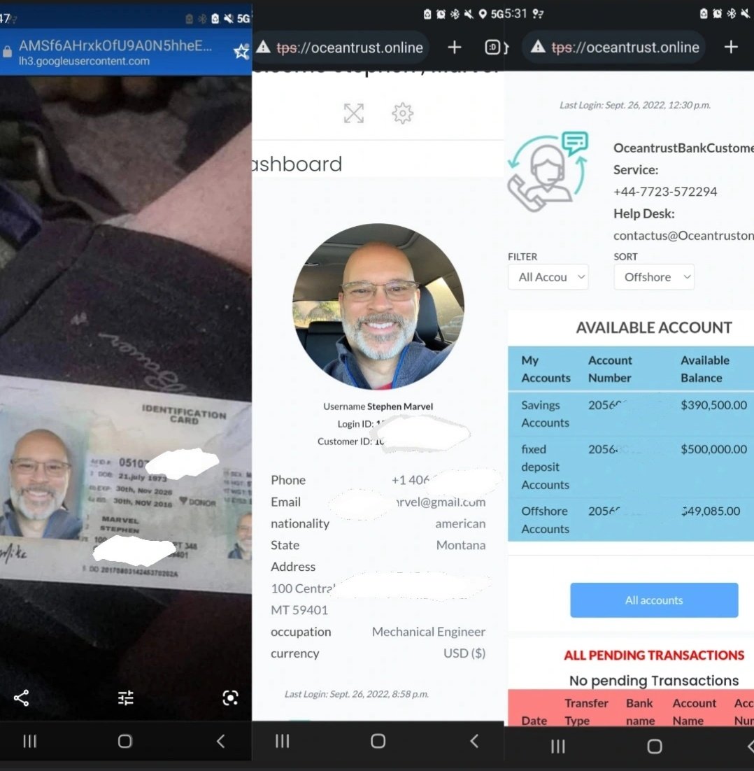 aleqsda's tweet photo. @Aura_ Como #TheTinderSwindler #ElEstafadorDeTinder 
Usa tu ubicación, # de interés, *OJO* IG perfil público, usuario #JohnnyDepp DM by Stephen Marvel #GoogleChat
Montana Citizen US, Ing Mecánico, cuenta #OceanTrustBank 6 cifras, Mercedes Wagon Owner, 7 months later - $20k #scam #estafa https://t.co/sd52V6561k