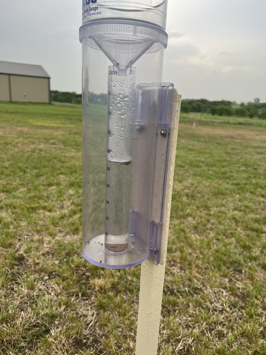 55/100’s inch of #rain in Johnson County south of Alvarado. #txwx <a href="/TxStormChasers/">Texas Storm Chasers ⚡</a> <a href="/DavidFinfrock/">David Finfrock🇺🇸🦅</a> @OurManInPotosi <a href="/wfaaweather/">Pete Delkus</a> <a href="/chasetxwx/">Chase</a> <a href="/weatherchannel/">The Weather Channel</a> <a href="/EvanNBC5/">Evan Anderson</a> <a href="/mericombs12/">🌪💙⚾️🎙Meri ✌🏻❤️💛🌪</a> <a href="/atxwxgirl/">atxwxgirl</a> <a href="/AnnHd04/">Ann</a> <a href="/NWSSanAngelo/">NWSSanAngelo</a> <a href="/AustinBurkeswx/">Austin Burkes ⛈️</a>