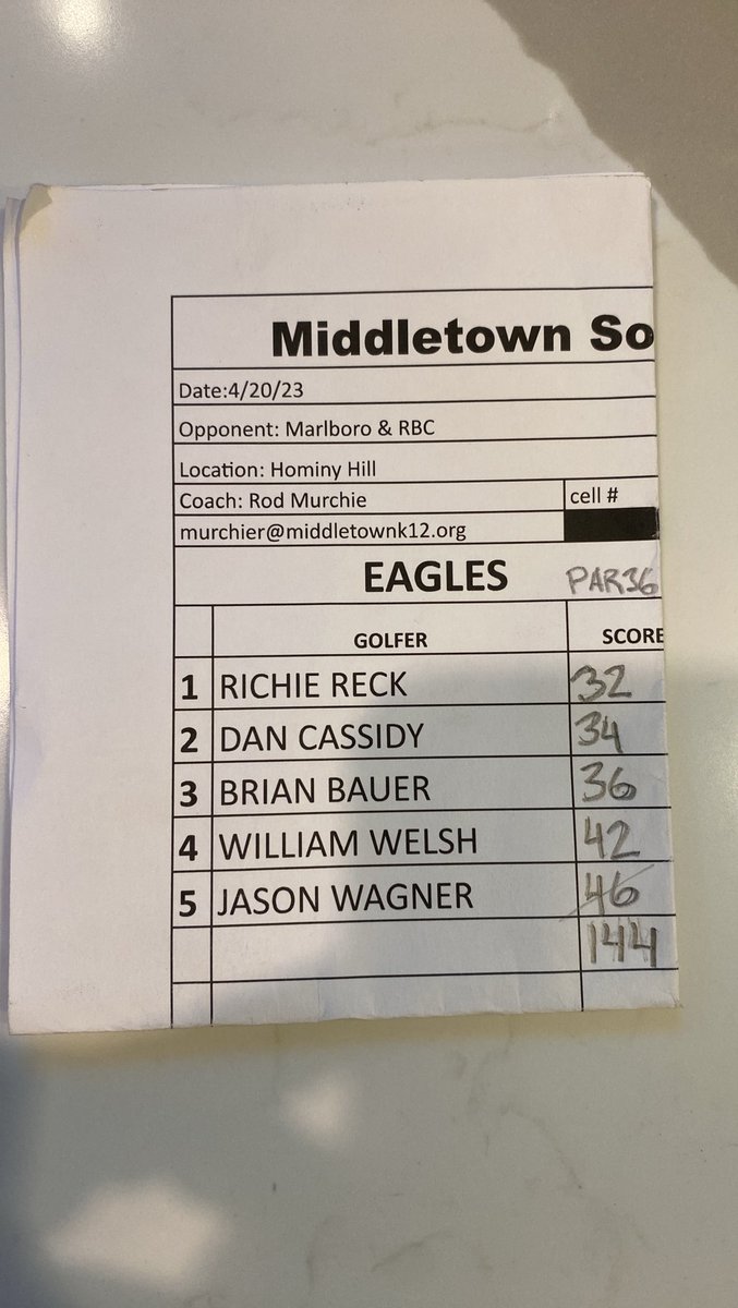 MiddSouthGolf's tweet photo. Wow , New Team Low for these guys !!  Great Work . https://t.co/NSLjhwOQyf
