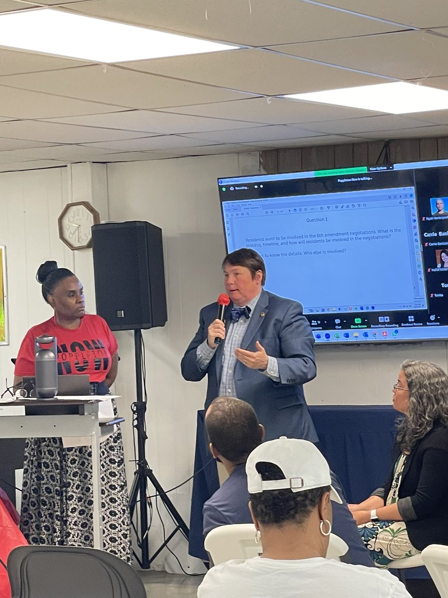 organizepopple1's tweet photo. We are committed to working w/Poppleton on this reset in Poppleton to build a strong diverse community, says Housing Commissioner Kennedy. If you have questions, send them to Sonia Eaddy #PoppletonNow and we will get an answer. https://t.co/fwuQa41M8i