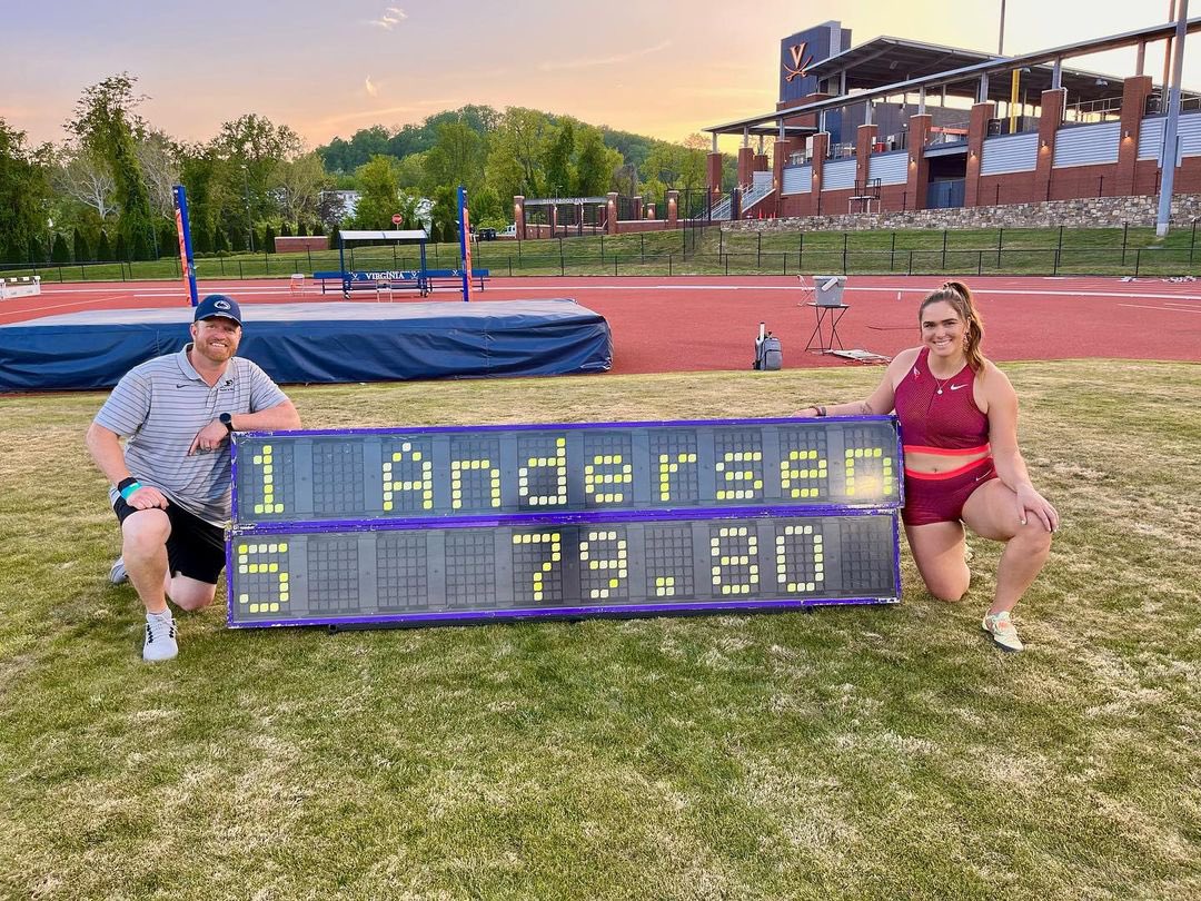 ThrowersUni's tweet photo. Brooke Andersen goes 79.80m for the world lead 🌎 https://t.co/kPGWGwLC12