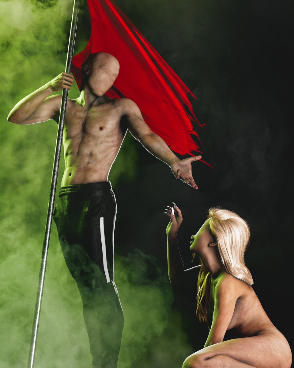 inchworming's tweet image. Mr. Red Flag
In an #olivine dream
A predator #prowls
His purrs hide his growl

Ego so toxic
It steams soylent green
He's cannibalistic
His victims, statistics

She's attracted
To bad boys 
He's bad to the bone
He'll use and abuse her
With his
Cold heart
Of stone

#Whistpr #vss365