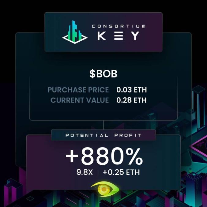 My first win with <a href="/ConsortiumKey/">Consortium Key</a>! Everyone been hitting big in the discord and managed to catch one with the team.