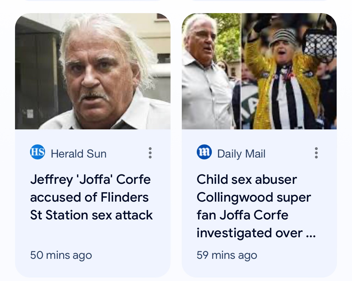 Rocket60271713's tweet photo. #joffa #jeffreyCorfe surprise surprise told you the convicted pedo has done it multiple times https://t.co/M5PqQFwuGh