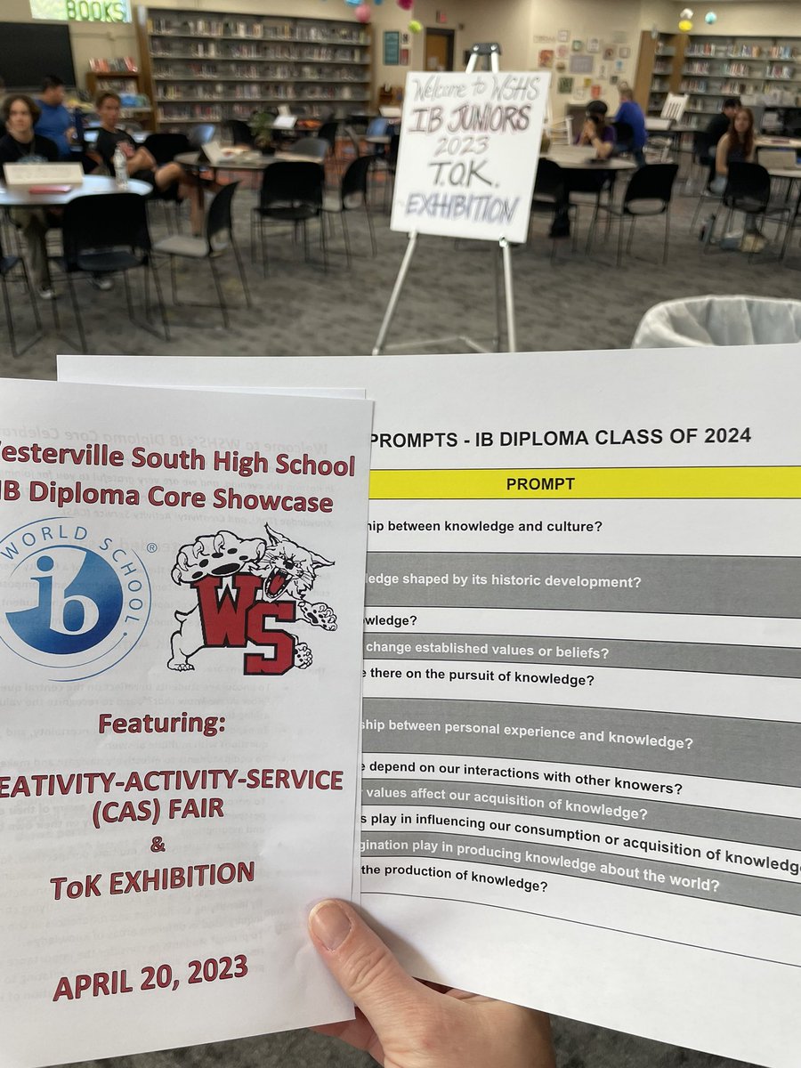Excited to learn from Westerville South IB students this evening!
