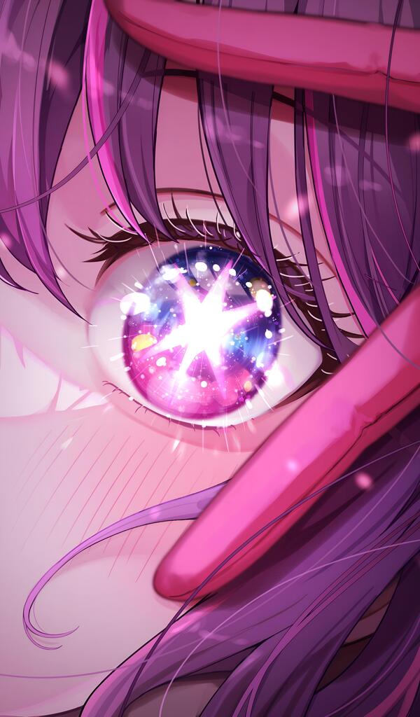 Anime Wallpapers on X: Ai's Starry Eye [Oshi no Ko] (2400x4096