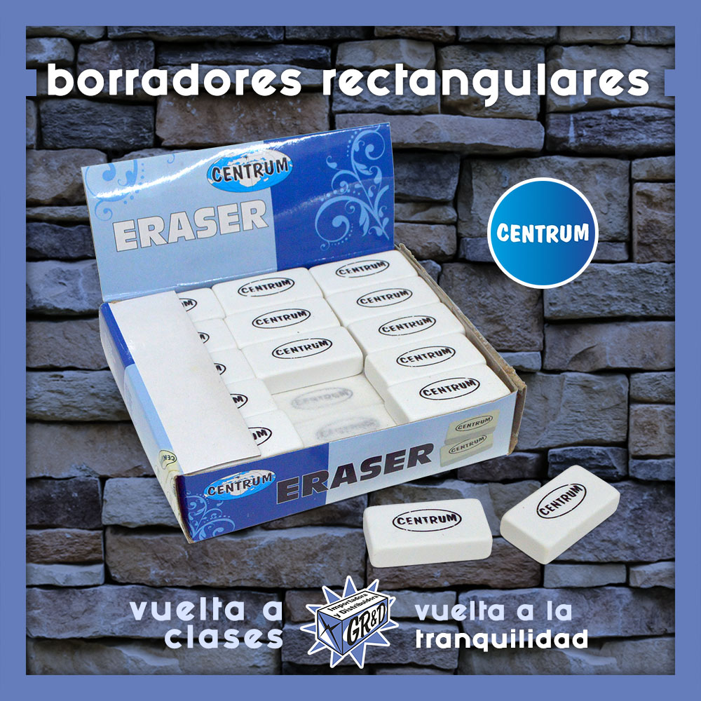 centrumpy's tweet photo. Calidad y precio insuperables con nuestras gomas de borrar rectangulares CENTRUM. Dales lo mejor a tus hijos 🎒✏️

Útiles y Artículos Escolares y de Oficina
Pedidos 📲 0983346346 - 021 302346
#utiles #GRYD #escolares #borrador #gomaDeBorrar https://t.co/SxmiXs3D1e