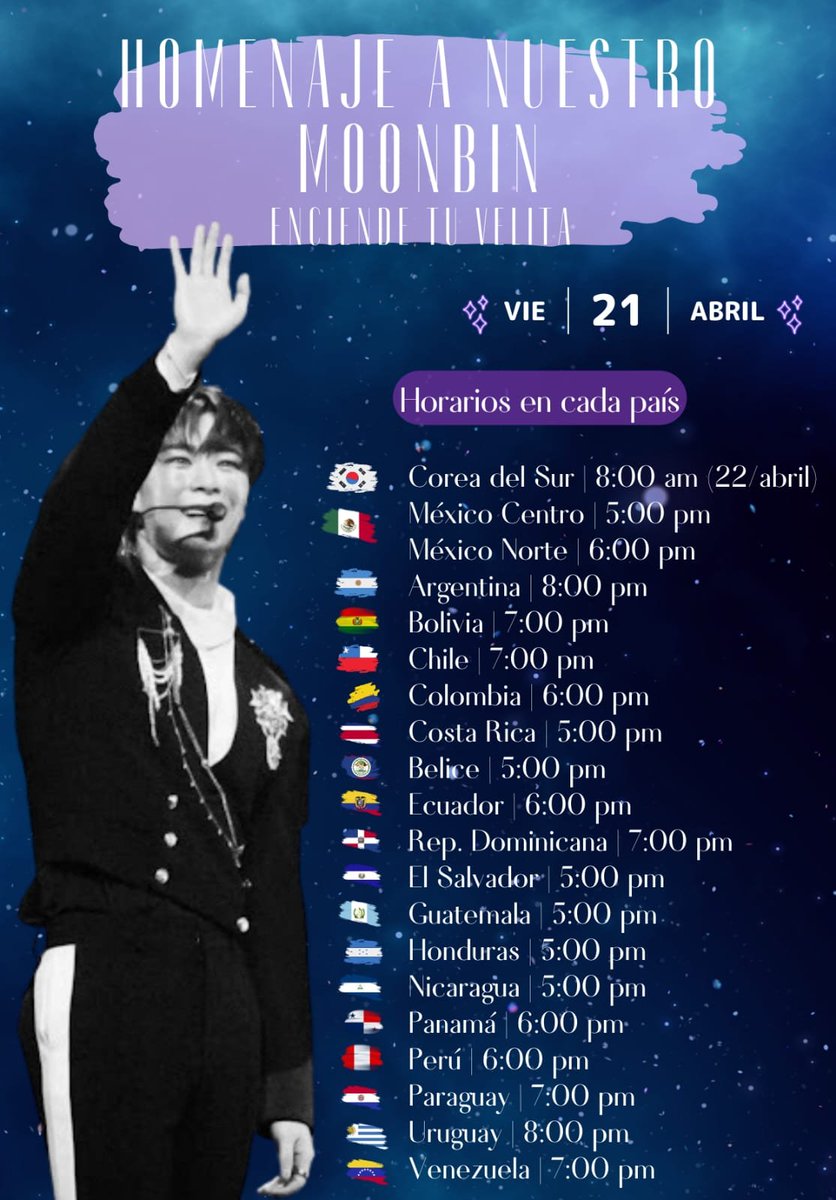 fa_ww7's tweet photo. COMUNICADO📰🚨
HOMENAJE MOONBIN 💜
VIERNES 21 ABRIL
#MOONBIN #RestInPeaceMoonbin #MoonBinWeLoveYou https://t.co/OaUaRN3X7p
