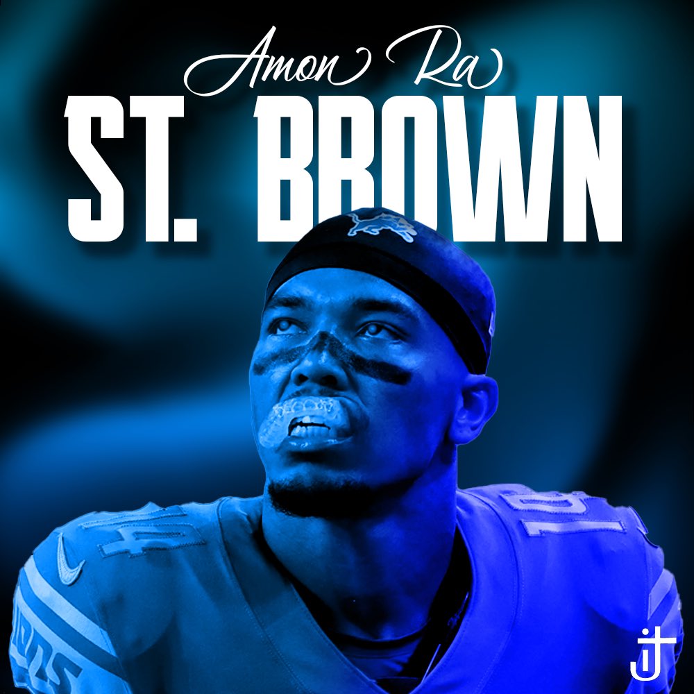 Ice_Tray_J's tweet photo. Get ready for a MASSIVE year 3‼️🚨 #AmonRaStBrown #DetroitLions #GraphicDesign #NFL #OnePride https://t.co/3QYwxikhBr