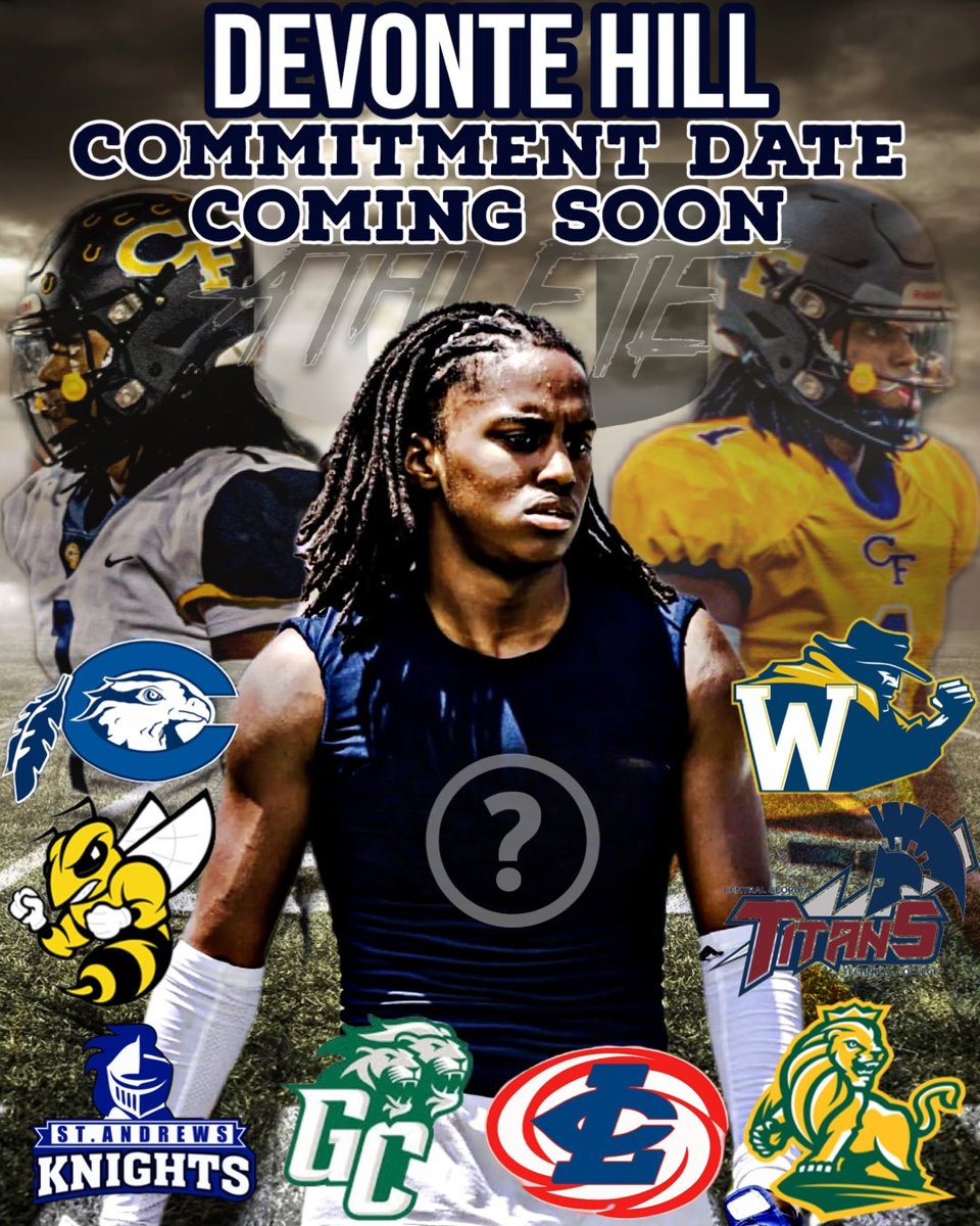DevonteHill910's tweet photo. I will be announcing my commitment this Saturday, April 22nd. @JGRecruiting @RecruitFayNC @NCSCSharks7on7 @cfhs_football
@VTOSPORTS https://t.co/ZDfC7dDjJt