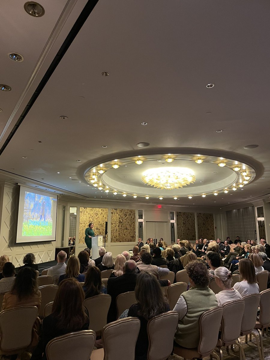 FOPG's tweet photo. Inspiring words from @RevMariama on the power of the intersection of #greenspace and #community tonight at our 53rd Annual Meeting. #FOPG #bosparks https://t.co/Z5jFHmSsWg