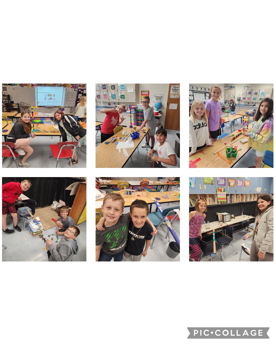 RosasLearners's tweet photo. 4th graders having fun applying simple machines to our very own Rube Goldberg machines. #lmemagic #montimagic https://t.co/GOVv0WF4EE