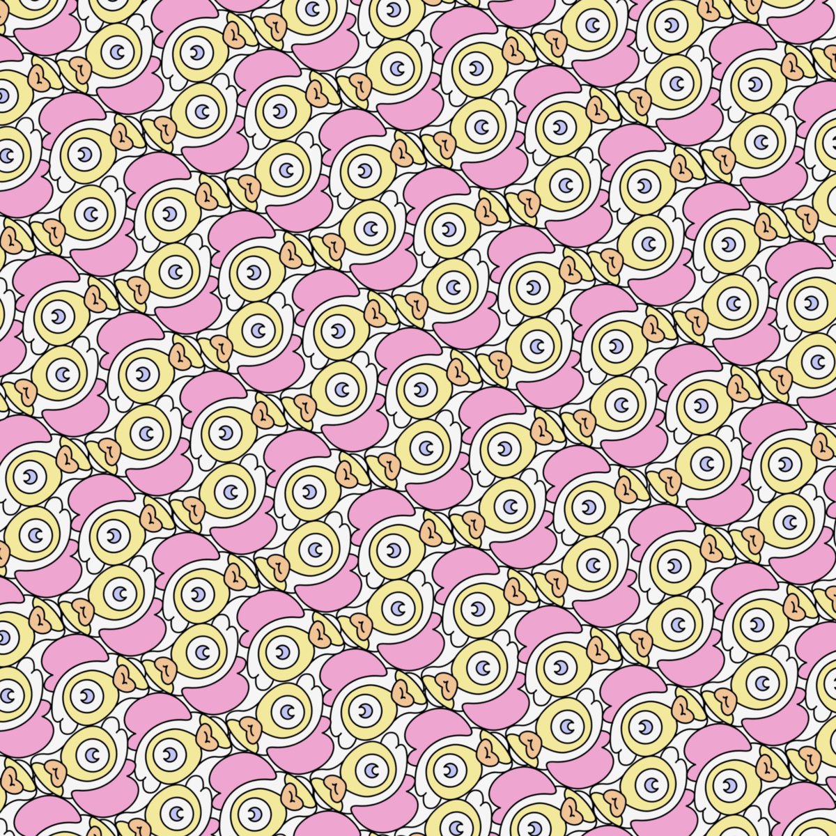 SullySchwartz's tweet photo. a daily tweet about tessellation inspired patterns that I put together by tiling doodles #NFT wearables.  

Never fade the rainbow. 

GM @doodles
chicken head https://t.co/SLuAKGT9aL