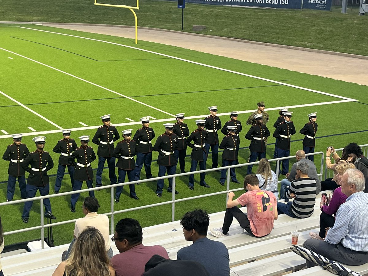 Congratulations to our MCJROTC seniors for their final pass and review. Thank you for your service and dedication to our school and community. Class of 2023 Ridge Point MCJROTC. @RPHS_Panthers