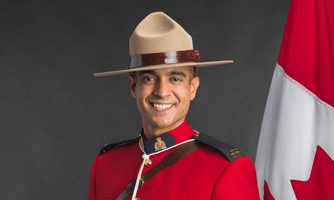 FireChiefReid's tweet photo. ￼ ￼Today @StrathcoCounty shared in the celebration of life of @RCMPAlberta Cst. Harvinder Singh Dhami. We stand with all who loved &amp; served with him.

The courage &amp; love shown by his family today was incredible. All who participated in the Regimental Funeral did an amazing job. https://t.co/p9X4Il14vK
