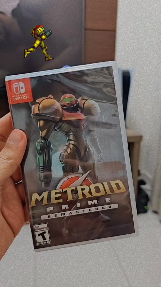 XMarcosMartinsX's tweet photo. Esse eu tive que comprar físico mesmo. Levou 11 dias corridos pra chegar 🥰. Vlw @AliExpressBR #NintendoSwitch #MetroidPrimeRemaster https://t.co/Yd4K9rjQQf