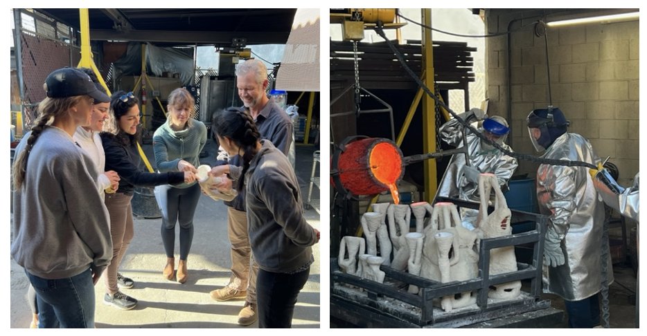 UCLAGettyCons's tweet photo. UCLA/Getty Conservation Students learn foundry techniques at American Fine Arts Foundry in Burbank https://t.co/TunliVmI6h